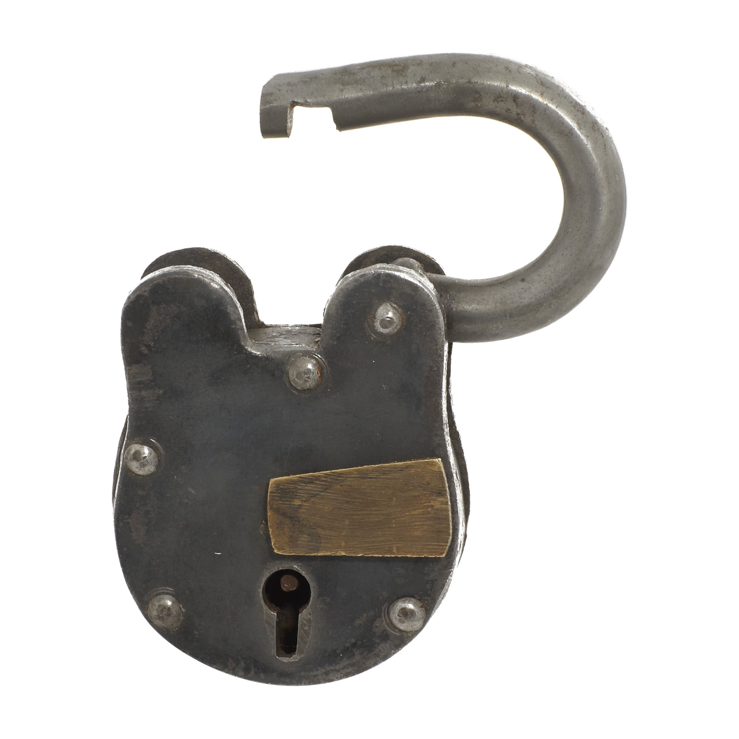 DecMode 2" Gray Brass Lock And Key