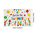 thumbnail image 7 of Colorful Summer Themed Banner with Sun Watermelon Ice Cream Balloons Stars Background Decor for Summer Parties Picnics Outdoor Gatherings Celebrations, 7 of 7