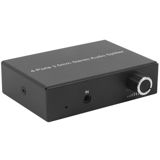 4 Ports 3.5mm Audio Splitter Multiple Audio Outputs Headphone Amplifier Stereo Audio Amplifier
