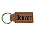 thumbnail image 2 of Keychain - Rectangle - Denver - Leather, 2 of 4