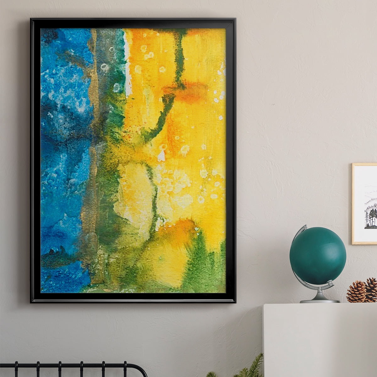 Aquatic Energy I Premium Framed Print, in Gold, Black, or Silver - Ready to Hang