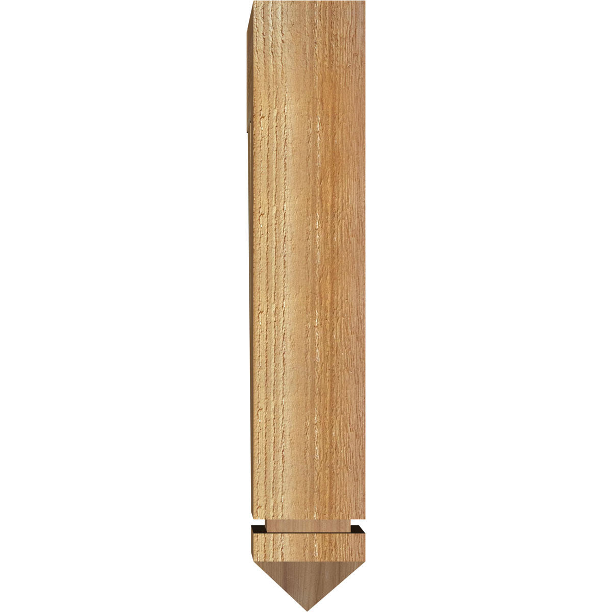 Ekena Millwork 4"W x 14"D x 22"H Traditional Arts & Crafts Rough Sawn Bracket, Western Red Cedar