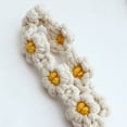 thumbnail image 4 of Hearth & Gear Bohemian Resort Border Flower Flower Wrist Strap Small Keychain Handwoven Keyring, 4 of 6