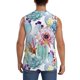 thumbnail image 4 of Fotbe Cactus Men's Camiseta sin Mangas Estampada para Hombres, Playera Casual para Gimnasio, Entrenamiento, Playa-Small, 4 of 7