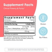 MethylPro 5mg L Methylfolate - Professional Strength Active Methyl Folate Supplement for Brain Support & Balanced Mood - Gluten-Free Cognitive Supplement with No Fillers (30 Capsules)