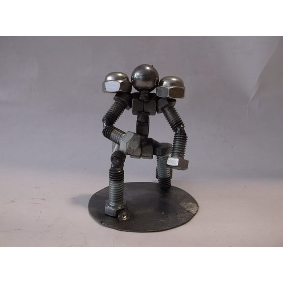 Football Player Metal Bolt Figurine