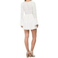 thumbnail image 3 of Whitney Eve Guava Fit & Flare Bell Sleeves Dress, White (4), 3 of 5