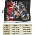 thumbnail image 4 of Ultra Soft Throw Blanket Dale Shirt Number 3 Earnhardt Flannel Light Weight Warm Blanket for Living Room/Bedroom 40"X30", 4 of 6