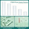 thumbnail image 4 of 5Pcs 5 Styles Clear Acrylic Display Cube 1.2/ 1.9/ 3.1/ 3.9/ 4.7 Inch Transparent Solid Cylinder Display Blocks for Photography Boutique Jewelry Cosmetic Crafts Closet Show, 4 of 6