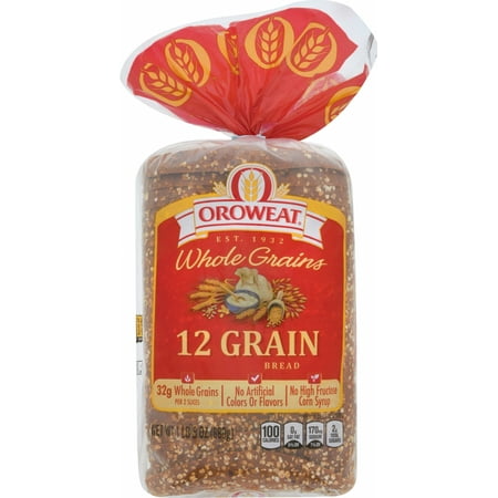 Oroweat Whole Grains 12 Grain Bread 24 Oz - Walmart.com