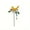 Yellow, variant on Outdoor Metal Bird Garden Stake With Wind Chime, Red Hanging Decorative Ornament For Yard Garden Patio Home Decor