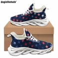 thumbnail image 1 of Zapatos planos Doginthehole con diseño de estrellas, para uso diario, para deportes al aire libre, para correr, antideslizantes, con cordones, talla 48, 1 of 6