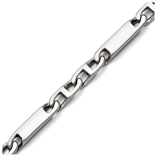 Stainless Steel Lobster Claw Closure Polished Link Bracelet 8 Inch Jewelry Gifts for Women
