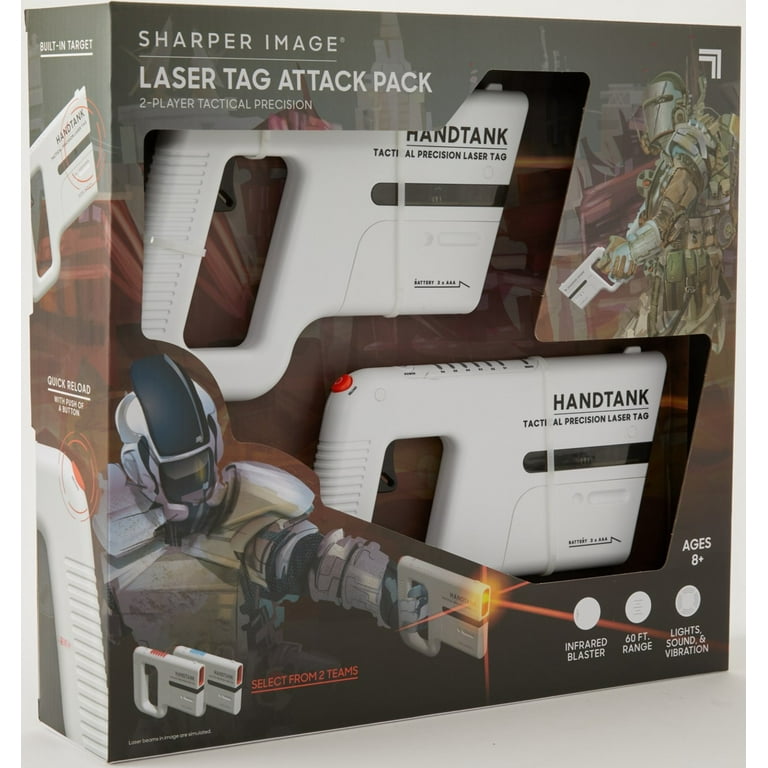 y　 ラッシュアイアン2台セットライナー&シェダーHEART BEAT Sharper Image® Laser Tag Attack Pack 2-Player Tactical Precision