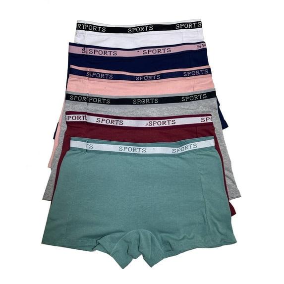 Women Panties 12 pcs Cotton Boyshort Boxer Underwear S (P6826)