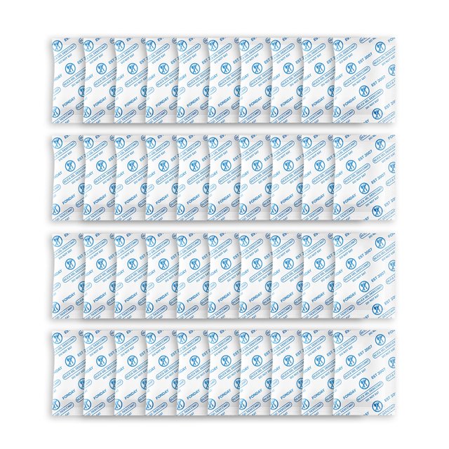 Desecantes de gel de sílice Fonday, aptos para uso alimentario, 5 g x 40 paquetes