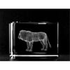 Asfour Crystal 1159-70-66 2 L x 2. 75 H x 2 W inch Crystal Laser-Engraved Lion Animals and Nature Laser-Cut