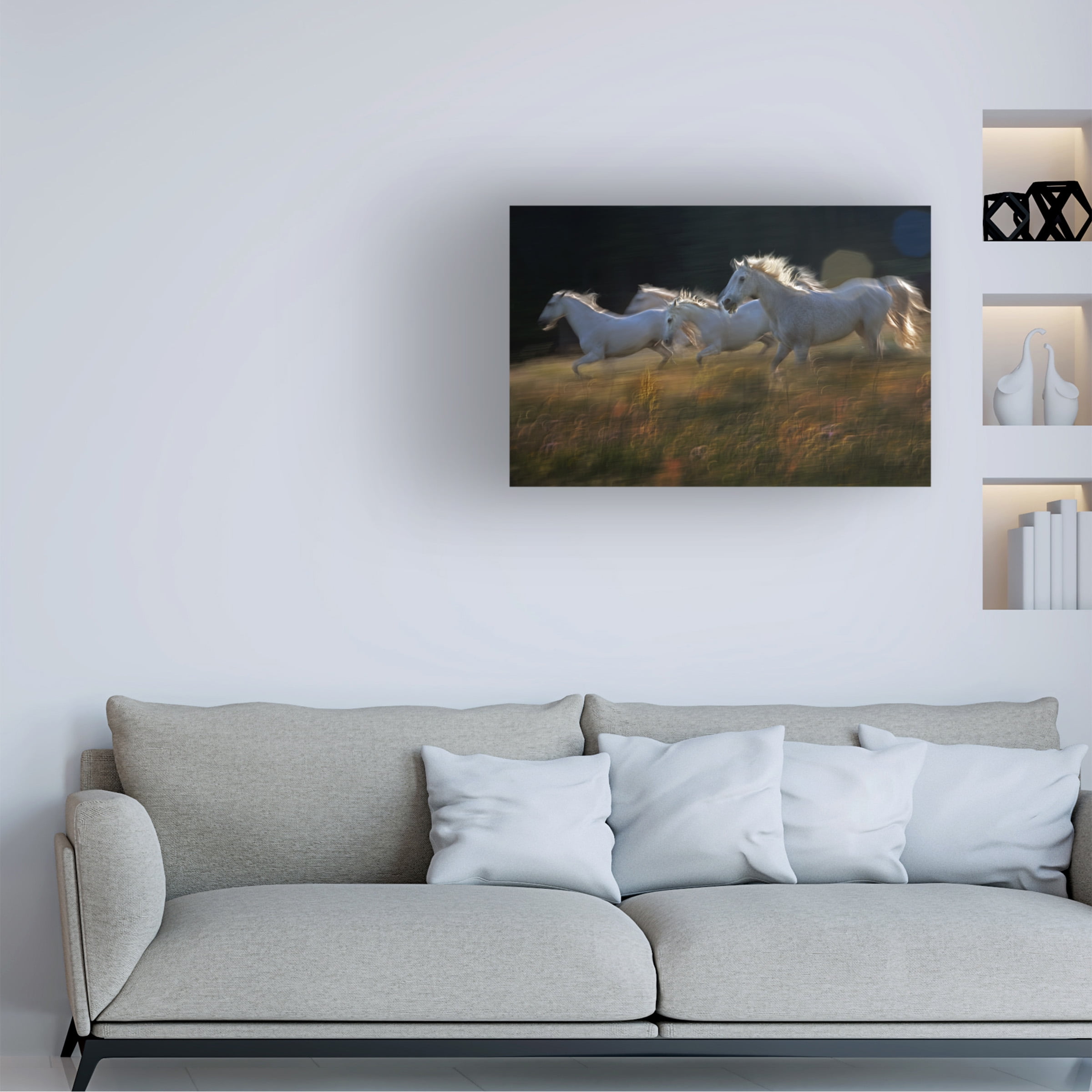 milan malovrh 'Riding The Field' Canvas Art