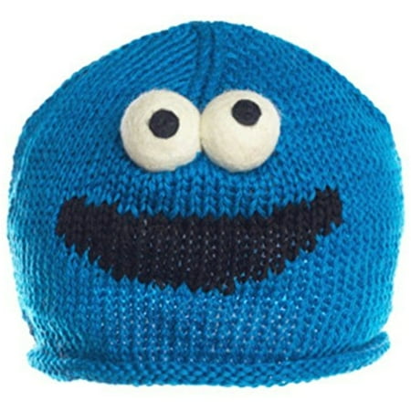 - Knitwits Kids' Sesame Street Cookie Monster Lightweight Knit Wool Beanie