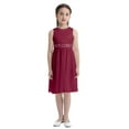 thumbnail image 2 of MSemis Kids Girls Sequins Floral Lace Flower Dress Bridesmaid Wedding Dress Red 4, 2 of 6