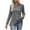 Gray, variant on Oalirro Polyester Long Sleeve Tops for Women Crew Neck Solid Women Dressy Blouses Tops Casual Long Sleeve