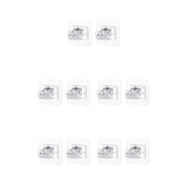 Billuyoard Hogar baño cocina ventana autoadhesiva barra de cortina Clip sin clavos sin pinchazos barra de toalla soporte abrazadera para colgar Type2 NO2