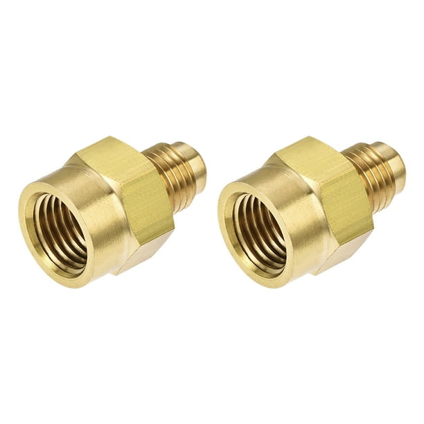Brass Pipe fitting, 1/4 SAE Flare Male to 1/4NPT Female Thread, Tubing Adapter, for Air
