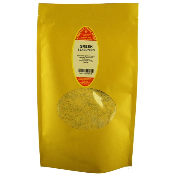 Marshalls Creek Spices GREEK SEASONING, NO SALT 10 oz. Kraft Stand Up Pouch ECO Friendly Recyclable Mailer