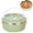 Green, variant on Food Storage - Thermal Lunch Stackable Insulated Stainless Steel Round Containers for Hot Food Sealed Lids Stackable Design