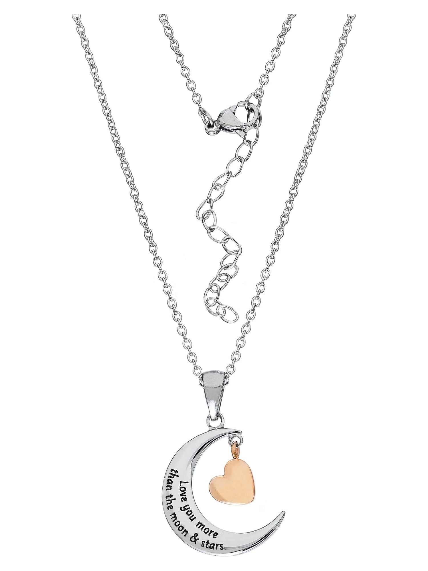 I love you more than the moon and shop stars necklace