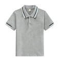 thumbnail image 4 of School Uniform Polo Shirts For Kids Short Sleeve Collared Golf Polo Girls Summer Breathable String Pique Tee Tops, 4 of 4