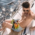 thumbnail image 2 of luoweisi Men's Beach Shorts Quick Dry Swim Trunks with Mesh Lining Parrot S, 2 of 5