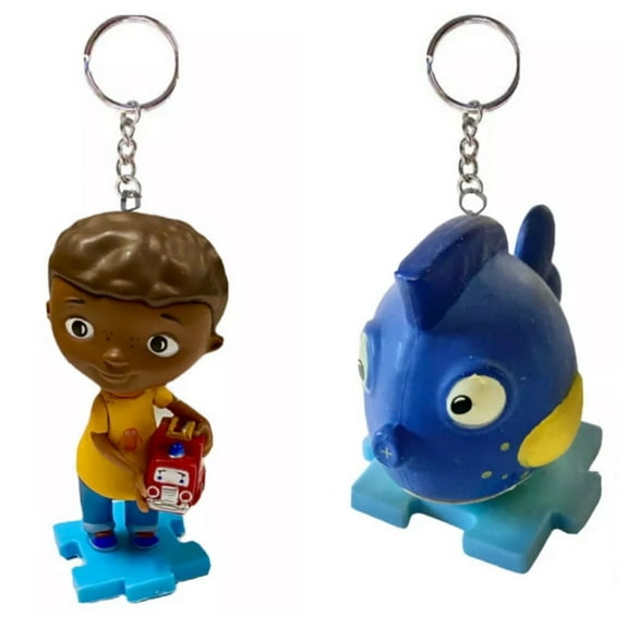 Doony & Squeakers Bloat Fish PVC Key Ring Keychain Figure Ornament Charm Doc New
