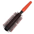 thumbnail image 1 of Lubelski Plastic Handle Curly Hair Styling Round Bristles Brush Comb Rolling Style Comb, 1 of 6