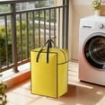 thumbnail image 7 of Fwttom Heavy Duty Moving Bags, Extra Large Waterproof Yellow Storage Bags with Zipper & Reinforced Handles, Storage Containers for Seasonal Clothes Bedding Quilt Packing, 7 of 7