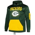 thumbnail image 2 of Men's Fanatics Green Green Bay Packers Big & Tall Pullover Hoodie, 2 of 3