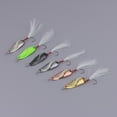 thumbnail image 2 of Paquete de 6 señuelos de pesca artificiales de metal duro con lentejuelas y anzuelo con púas. 30x11mm, 2 of 9