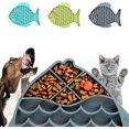 thumbnail image 1 of BEMS-Almohadillas para lamer Slow Food de 3 piezas para perros y gatos, con forma de pez lento, 1 of 5