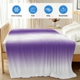 thumbnail image 4 of Purple White Ombre Cooling Blanket,Lightweight Breathable Summer Throw Blanket with Double Sided Cold Effect,Modern Abstract Art Farmhouse Gradient Picnic Blankets Bed Sheet for Hot Sleepers 60"x80", 4 of 8