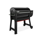 Weber Smoque XL Pellet Grill, 34 Inch Wood Fired Pellet Smoker with Wifi Capability, Black