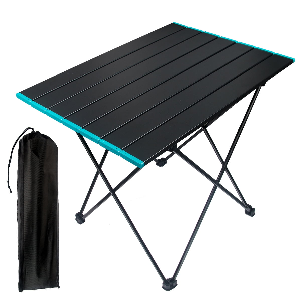 Outdoor Portable Folding Aluminum Table Lightweight Camping Picnic with Bag 