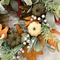 thumbnail image 6 of Fall Wreath for Front Door, 18 Inch Autumn Door Wreath with Pumpkin Maples Leaf Harvest Thanksgiving Wreath for Front Door Porch Outside Decor, 6 of 7