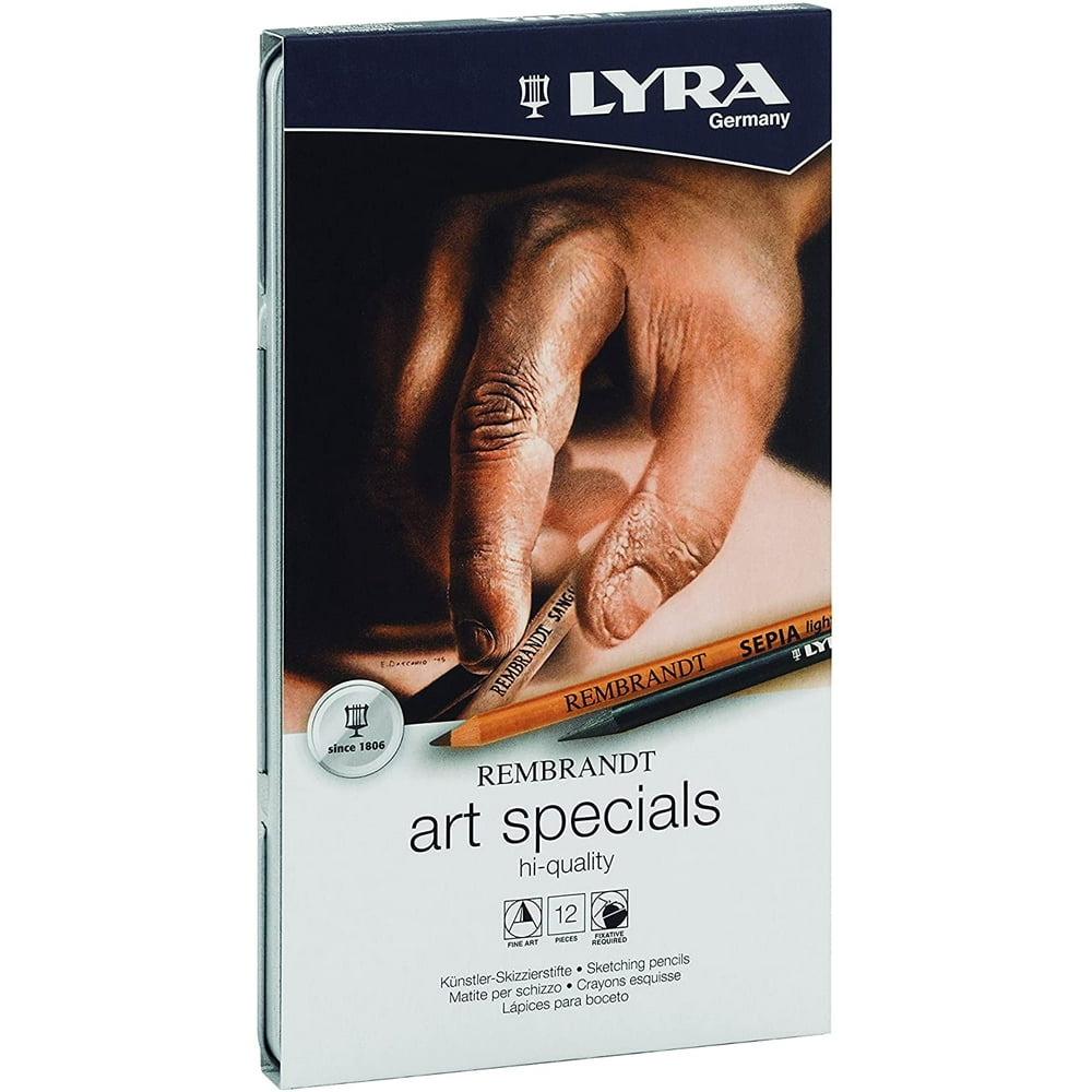LYRA Rembrandt Art Specials Pencils, Set of 12, Assorted Colors