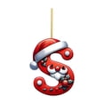 thumbnail image 1 of Christmas Tree Letter Ornaments Complete Alphabet Set For Festive DIY Holiday Craft Decorations, 1 of 2