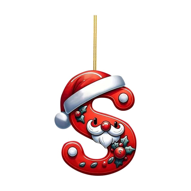 Christmas Tree Letter Ornaments Complete Alphabet Set For Festive DIY Holiday Craft Decorations