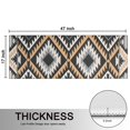 thumbnail image 5 of Kitchen Rugs Sets Of 2,Brown Geometric Triangle Diamond Pattern Anti Fatigue Kitchen Mat Rugs Non Slip Washable,Decorative Kitchen Floor Mats for Kitchen,Sink,Laundry,17"X47", 5 of 5