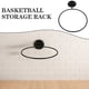 thumbnail image 4 of Soporte de pared para 6 balones de baloncesto y deportes: soporte metálico negro para exhibición de voleibol, fútbol, rugby y fútbol., 4 of 8