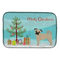 Fawn Chug Christmas Tree Dish Drying Mat