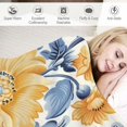 thumbnail image 3 of Nawypu Color Boho Floral Style Blanket Soft Flannel Colorful Decorative Throw Blanket Holiday Square Birthday Blanket for Easter Gifts Home Couch Sofa Bed Room " Blanket, 3 of 6
