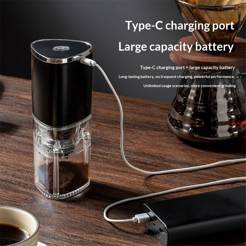 Coffee Grinders for Home USE, Coffee Grinder, Ccoffee Maker with Grinder Built in USB Charging, Adjustable Coarse/Fine Grinding, Suitable for Various Coffee Brewing Modes